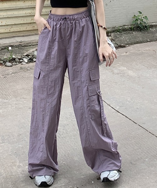 deux amour（ドゥーザムール）の「カーゴストレートパンツ（カーゴパンツ・レディース・パープル/グレー/カーキ・FREE）」の14枚目の写真