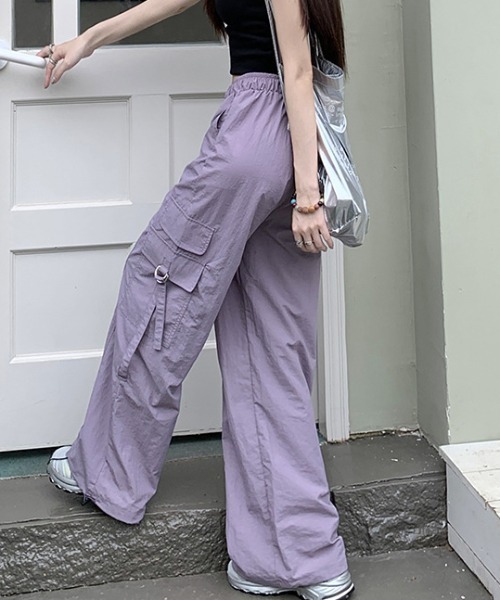 deux amour（ドゥーザムール）の「カーゴストレートパンツ（カーゴパンツ・レディース・パープル/グレー/カーキ・FREE）」の17枚目の写真