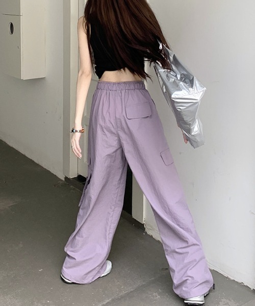 deux amour（ドゥーザムール）の「カーゴストレートパンツ（カーゴパンツ・レディース・パープル/グレー/カーキ・FREE）」の18枚目の写真