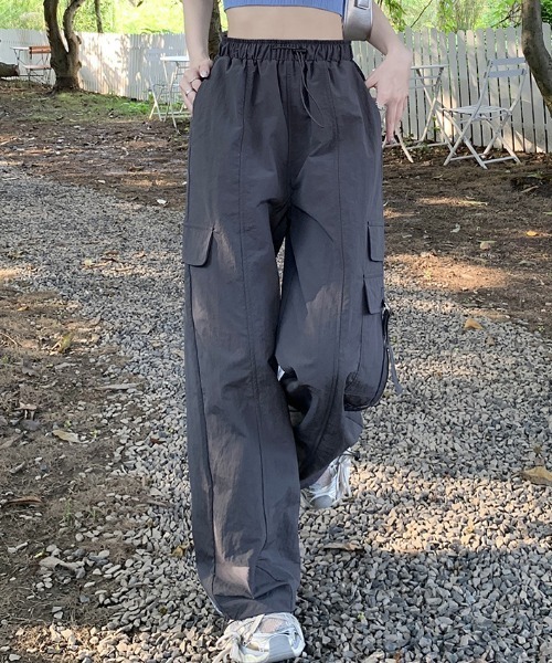deux amour（ドゥーザムール）の「カーゴストレートパンツ（カーゴパンツ・レディース・パープル/グレー/カーキ・FREE）」の4枚目の写真