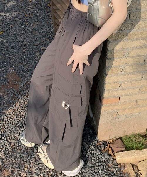 deux amour（ドゥーザムール）の「カーゴストレートパンツ（カーゴパンツ・レディース・パープル/グレー/カーキ・FREE）」の7枚目の写真