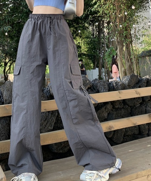 deux amour（ドゥーザムール）の「カーゴストレートパンツ（カーゴパンツ・レディース・パープル/グレー/カーキ・FREE）」の6枚目の写真