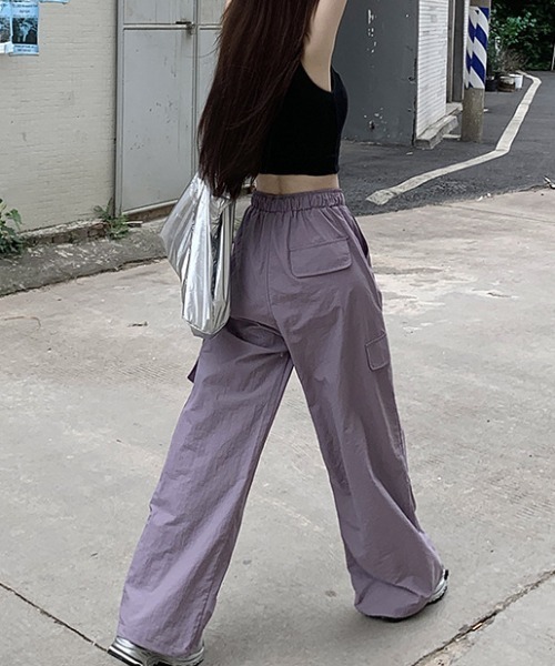 deux amour（ドゥーザムール）の「カーゴストレートパンツ（カーゴパンツ・レディース・パープル/グレー/カーキ・FREE）」の9枚目の写真