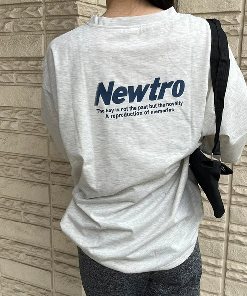 fiere(フィエール)の「メンズライクバックロゴTシャツ(Tシャツ/カットソー・レディース・グレー/ピンク/ネイビー・MEDIUM/LARGE/X-LARGE)」の1枚目の写真