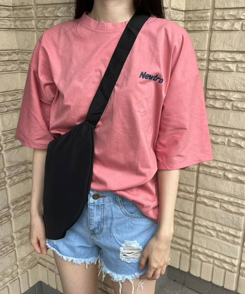 fiere(フィエール)の「メンズライクバックロゴTシャツ(Tシャツ/カットソー・レディース・グレー/ピンク/ネイビー・MEDIUM/LARGE/X-LARGE)」の6枚目の写真