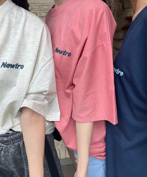 fiere(フィエール)の「メンズライクバックロゴTシャツ(Tシャツ/カットソー・レディース・グレー/ピンク/ネイビー・MEDIUM/LARGE/X-LARGE)」の8枚目の写真