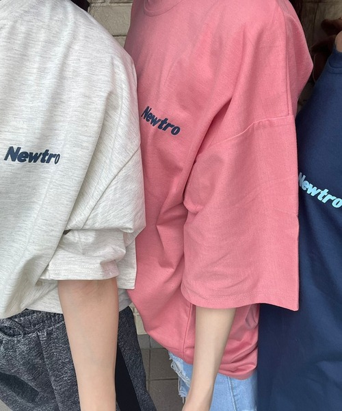 fiere(フィエール)の「メンズライクバックロゴTシャツ(Tシャツ/カットソー・レディース・グレー/ピンク/ネイビー・MEDIUM/LARGE/X-LARGE)」の9枚目の写真