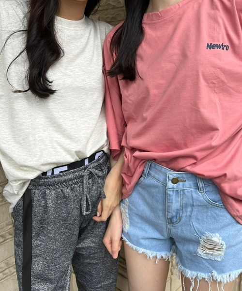fiere(フィエール)の「メンズライクバックロゴTシャツ(Tシャツ/カットソー・レディース・グレー/ピンク/ネイビー・MEDIUM/LARGE/X-LARGE)」の13枚目の写真