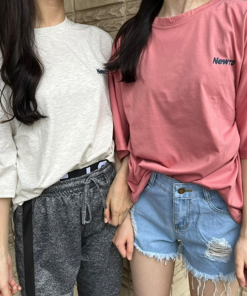 fiere(フィエール)の「メンズライクバックロゴTシャツ(Tシャツ/カットソー・レディース・グレー/ピンク/ネイビー・MEDIUM/LARGE/X-LARGE)」の14枚目の写真