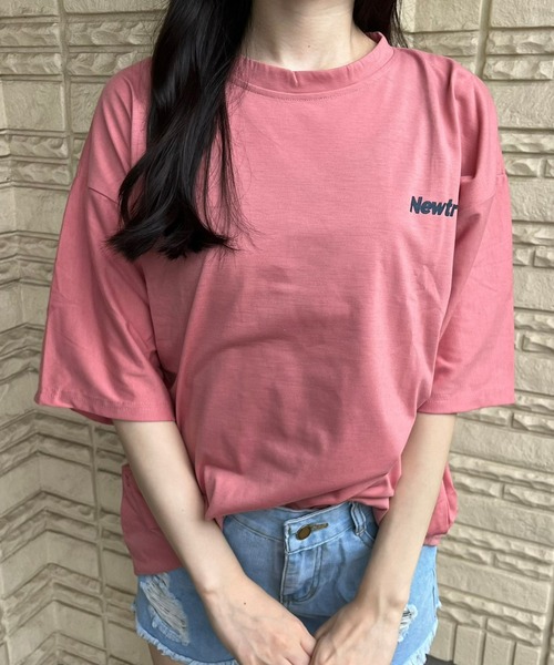 fiere(フィエール)の「メンズライクバックロゴTシャツ(Tシャツ/カットソー・レディース・グレー/ピンク/ネイビー・MEDIUM/LARGE/X-LARGE)」の19枚目の写真