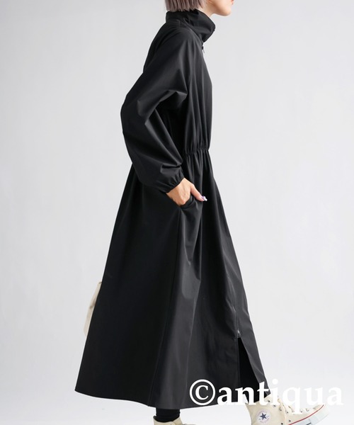 ジップ付きワンピース（ワンピース）｜antiqua（アンティカ）