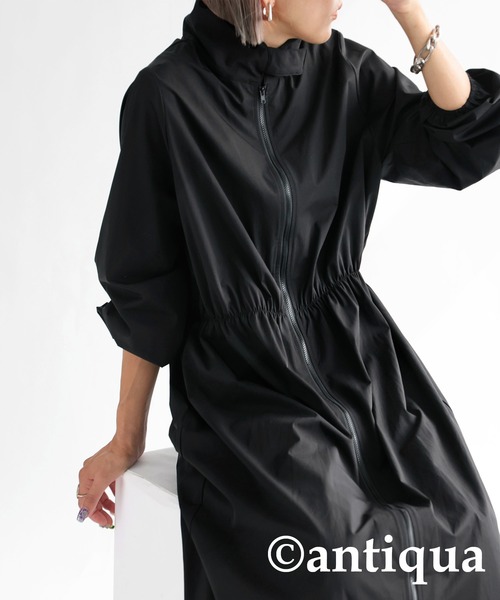 ジップ付きワンピース（ワンピース）｜antiqua（アンティカ）