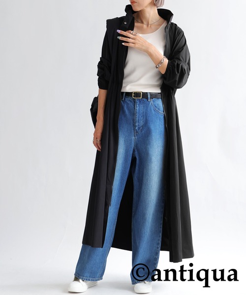 ジップ付きワンピース（ワンピース）｜antiqua（アンティカ）