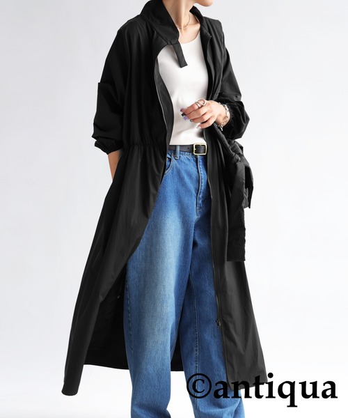 ジップ付きワンピース（ワンピース）｜antiqua（アンティカ）