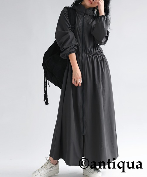ジップ付きワンピース（ワンピース）｜antiqua（アンティカ）