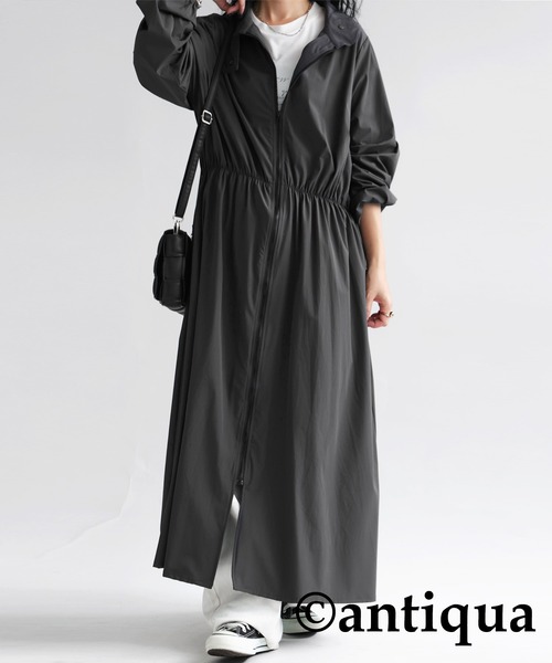 ジップ付きワンピース（ワンピース）｜antiqua（アンティカ）