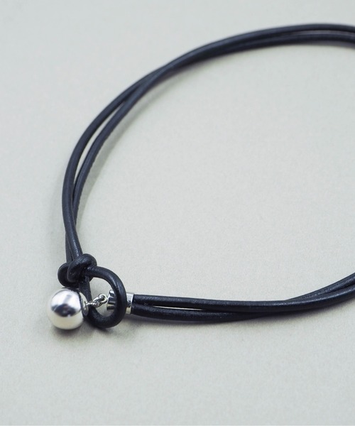 LAPUIS（ラピュイ）の「LAPUIS(ラピュイ)Oyster Leather Choker（チョーカー・レディース・シルバー・FREE）」の5枚目の写真
