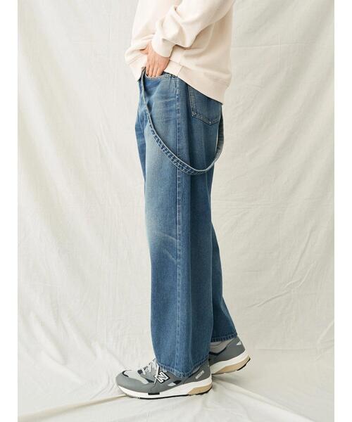 CRAFT STANDARD BOUTIQUE（クラフトスタンダードブティック）の「【2way】デニムサロペットパンツ（デニムパンツ・メンズ・インディゴブルー/アイボリー/ダークインディゴブルー・L/XL/M）」の8枚目の写真