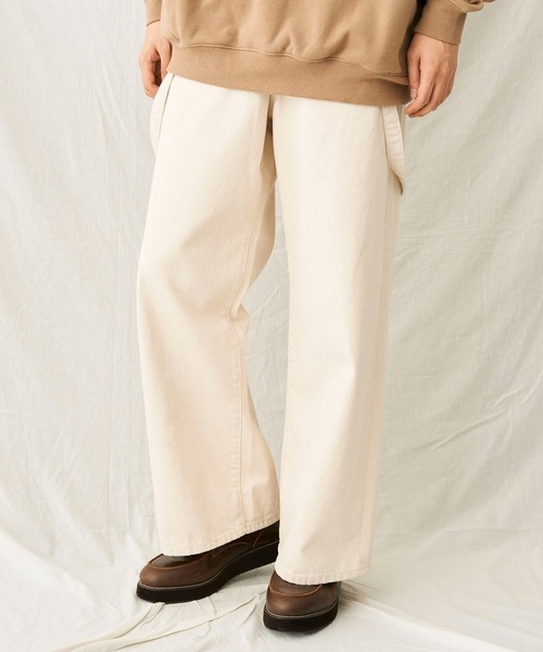 CRAFT STANDARD BOUTIQUE（クラフトスタンダードブティック）の「【2way】デニムサロペットパンツ（デニムパンツ・メンズ・インディゴブルー/アイボリー/ダークインディゴブルー・L/XL/M）」の2枚目の写真
