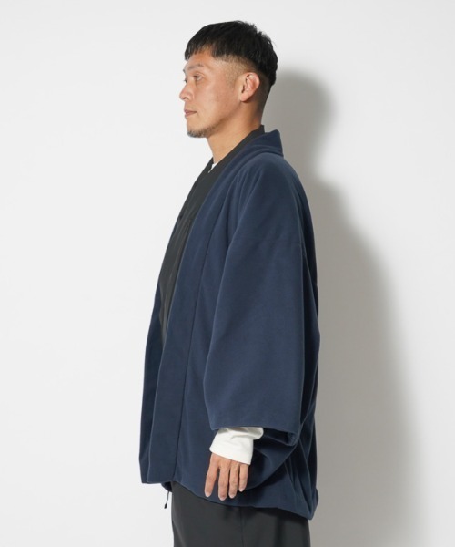 Snow Peak（スノーピーク）の「OUTDOOR KIMONO Micro Fleece HAORI（着物・メンズ・グレー/ネイビー・2/1）」の13枚目の写真