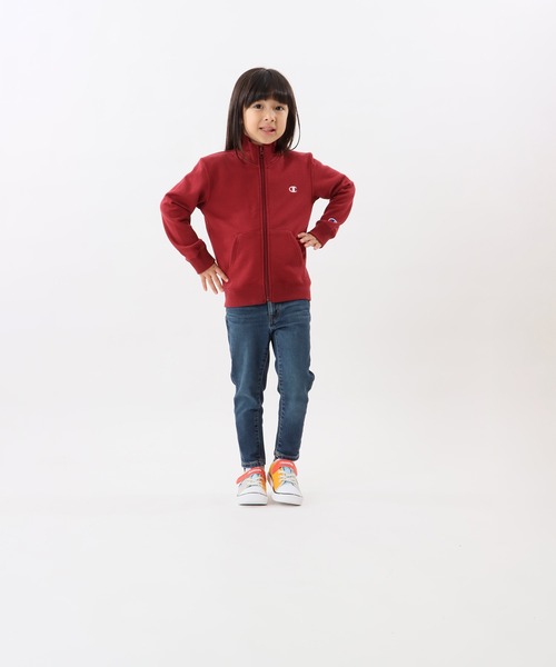 Champion(チャンピオン)の「【Champion/チャンピオン】キッズ ベーシック ジップスウェットシャツ(スウェット・キッズ・ダークグリーン/ブラック/ネイビー/バーガンディー/オートミール/グレー・140/100/130/120/160/110/150)」の6枚目の写真