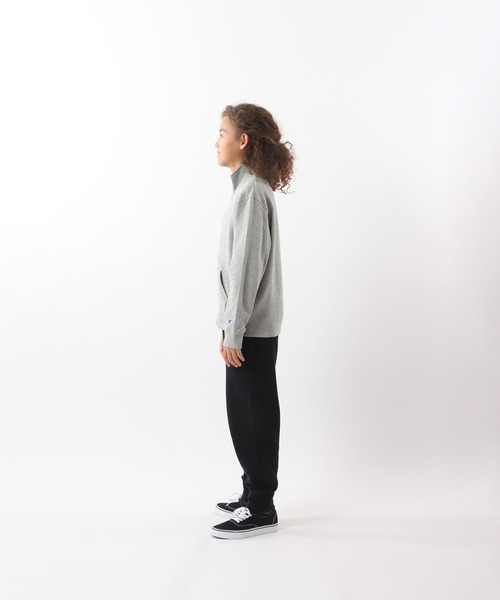 Champion(チャンピオン)の「【Champion/チャンピオン】キッズ ベーシック ジップスウェットシャツ(スウェット・キッズ・ダークグリーン/ブラック/ネイビー/バーガンディー/オートミール/グレー・140/100/130/120/160/110/150)」の10枚目の写真