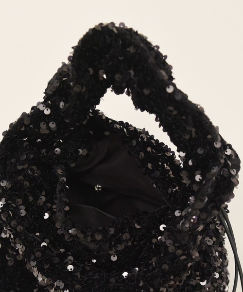 styiro（スタイロ）の「スパンコールシャーリングワンハンドルバッグ（ハンドバッグ・レディース・ブラック/シルバー・FREE）」の18枚目の写真