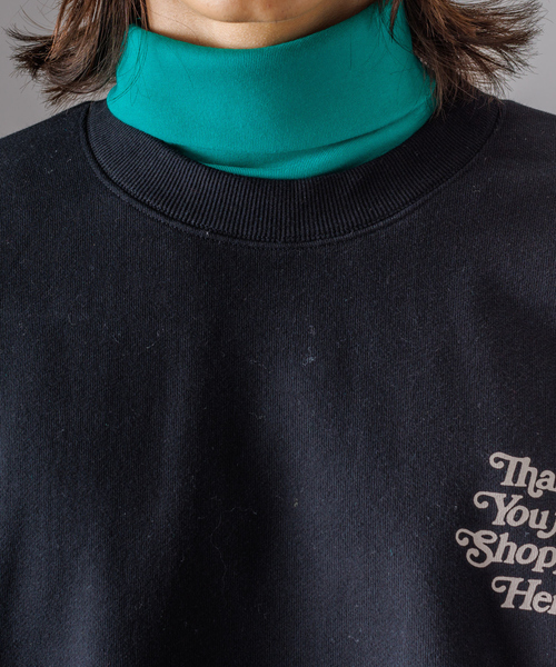 FRUIT OF THE LOOM(フルーツオブザルーム)の「【FRUIT OF THE LOOM】タイポグラフィ ヘビーオンス ルーズ クルーネック フロント&バックプリント スウェット生地 トレーナー(Tシャツ/カットソー・メンズ・ブラック/ブラック系その他/グレー/ホワイト/グレー系その他/ホワイト系その他・L/M/XL)」の11枚目の写真