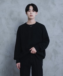 AROUND FLAVA（アラウンドフラバ）の「waffle loose knit pullover / ワッフル ルーズ ニット プルオーバー（ニット/セーター）」