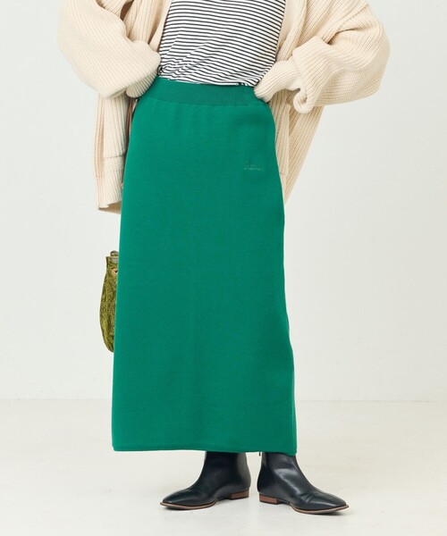 FREAK'S STORE（フリークスストア）の「限定展開　DISCUS ATHLETIC/ディスカス アスレチック　ダブル ジャガード ナロースカート（スカート・レディース・グリーン/オレンジ/ブラック・LARGE/MEDIUM）」の2枚目の写真