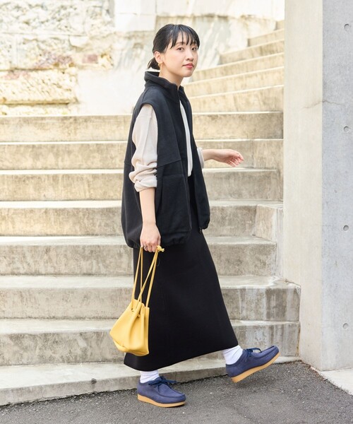 FREAK'S STORE（フリークスストア）の「限定展開　DISCUS ATHLETIC/ディスカス アスレチック　ダブル ジャガード ナロースカート（スカート・レディース・グリーン/オレンジ/ブラック・LARGE/MEDIUM）」の4枚目の写真