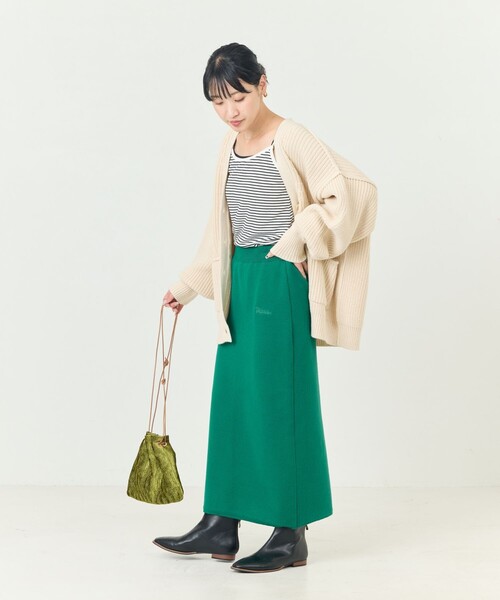 FREAK'S STORE（フリークスストア）の「限定展開　DISCUS ATHLETIC/ディスカス アスレチック　ダブル ジャガード ナロースカート（スカート・レディース・グリーン/オレンジ/ブラック・LARGE/MEDIUM）」の12枚目の写真