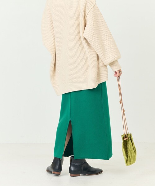 FREAK'S STORE（フリークスストア）の「限定展開　DISCUS ATHLETIC/ディスカス アスレチック　ダブル ジャガード ナロースカート（スカート・レディース・グリーン/オレンジ/ブラック・LARGE/MEDIUM）」の14枚目の写真