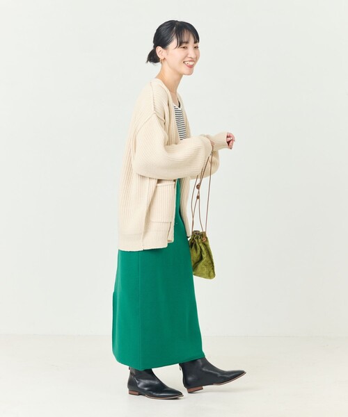 FREAK'S STORE（フリークスストア）の「限定展開　DISCUS ATHLETIC/ディスカス アスレチック　ダブル ジャガード ナロースカート（スカート・レディース・グリーン/オレンジ/ブラック・LARGE/MEDIUM）」の16枚目の写真