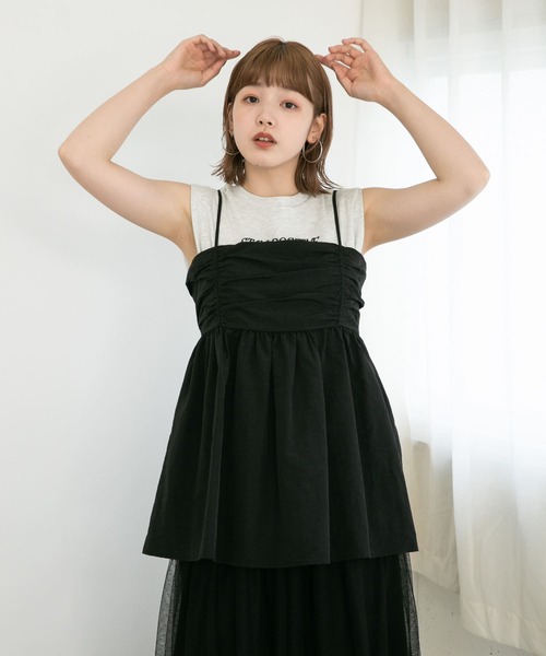 KBF（ケイビーエフ）の「BACKリボンビスチェ（ベスト・レディース・ライトカーキ/ライトベージュ/ブラック・ONE）」の18枚目の写真