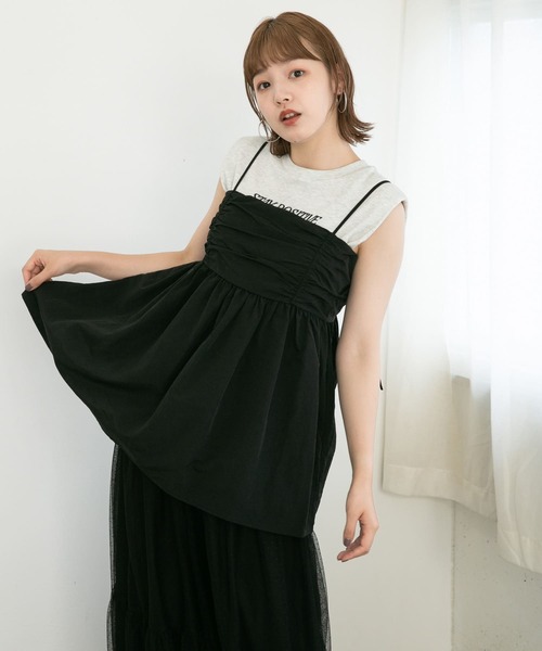 KBF（ケイビーエフ）の「BACKリボンビスチェ（ベスト・レディース・ライトカーキ/ライトベージュ/ブラック・ONE）」の19枚目の写真