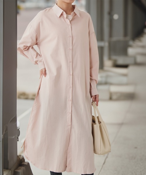 BLANC FICELLE(ブランフィセル)の「シャツワンピース(シャツワンピース・レディース・ネイビー/ブラック/ベージュ・M/XL/XXL/L)」の10枚目の写真