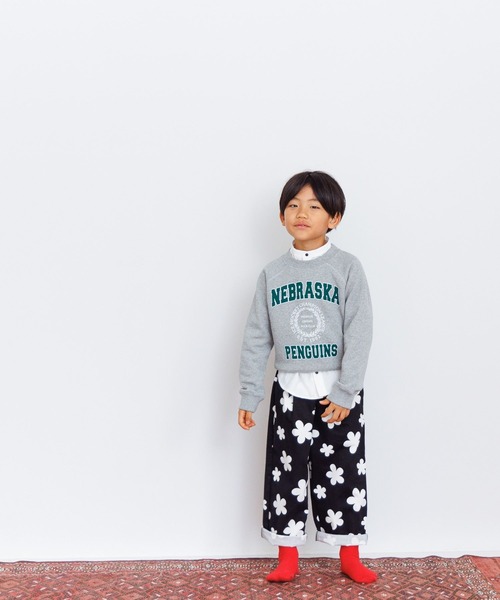 LOWRYS FARM(ローリーズファーム)の「カジュアルウラケロングスリーブ 966373(スウェット・キッズ・チャコールグレー/グリーン/ダークグレー/グレー系その他/ブルー/グレー/アイボリー/ホワイト・140cm/110cm/120cm/150cm/130cm)」の9枚目の写真