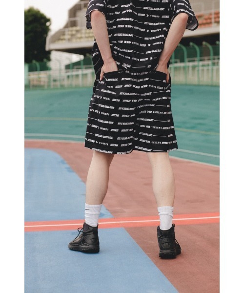 My sugar Babe(マイシュガーベイブ)の「MSB logo patterned pants(その他パンツ・メンズ・ブラック/レッド・MEDIUM/LARGE)」の4枚目の写真