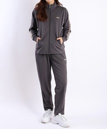 FILA スムースジャージ　テープ付き ジャージセットアップ レディース