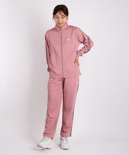 FILA スムースジャージ テープ付き ジャージセットアップ