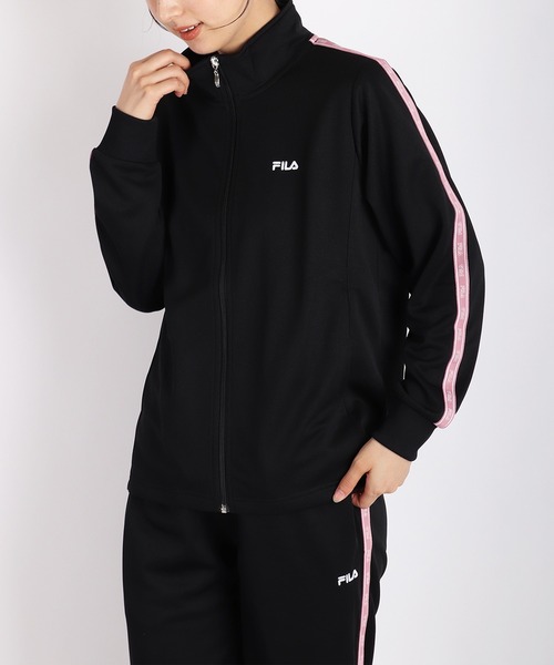 FILA(フィラ)の「FILA スムースジャージ テープ付き ジャージセットアップ レディース(ジャージ・レディース・ネイビー/ピンク/ブラック/チャコール/ピンク系その他/ピンク系その他2/ブラック系その他/ネイビー系・L/M)」の18枚目の写真
