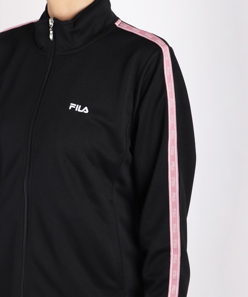 FILA(フィラ)の「FILA スムースジャージ テープ付き ジャージセットアップ レディース(ジャージ・レディース・ネイビー/ピンク/ブラック/チャコール/ピンク系その他/ピンク系その他2/ブラック系その他/ネイビー系・L/M)」の20枚目の写真