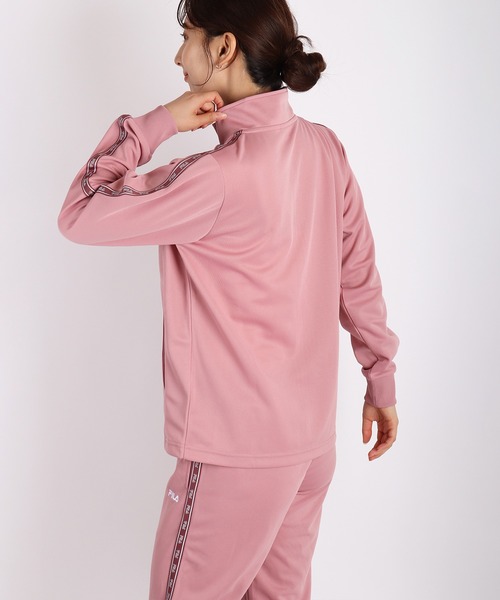 フィラ　セットアップ　ピンク　X L 新品未使用 セール】FILA スムースジャージ テープ付き ジャージセットアップ