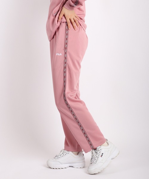 フィラ　セットアップ　ピンク　X L 新品未使用 セール】FILA スムースジャージ テープ付き ジャージセットアップ