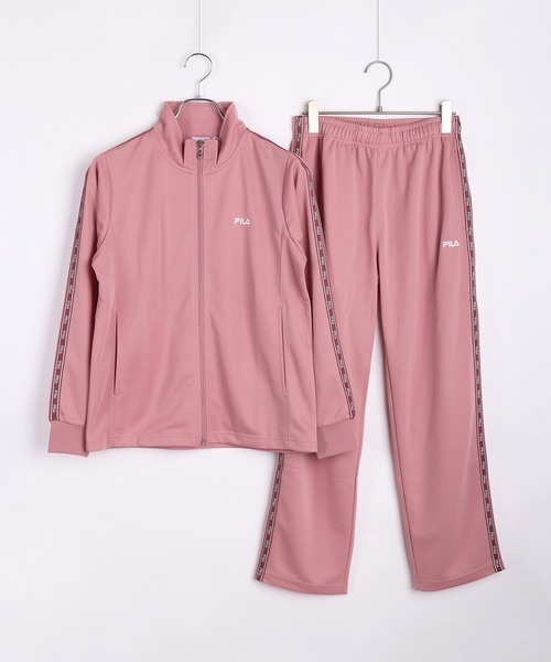 FILA レディースセットアップM FILA ピンク カラーブロック