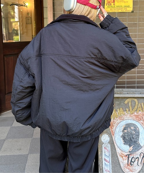 apres jour mignon(アプレジュールミニョン)の「中綿パディングブルゾン【ZOZOTOWN限定アイテム】(ブルゾン・レディース・ライトカーキ/ブラック/チャコールグレー/グレイッシュベージュ/ネイビー/ブラック系その他/グレー系その他/ボルドー/グリーン系その他/レッド系その他・フリー/X-LARGE)」の11枚目の写真