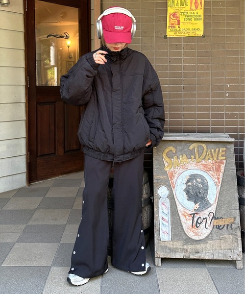 apres jour mignon(アプレジュールミニョン)の「中綿パディングブルゾン【ZOZOTOWN限定アイテム】(ブルゾン・レディース・ライトカーキ/ブラック/チャコールグレー/グレイッシュベージュ/ネイビー/ブラック系その他/グレー系その他/ボルドー/グリーン系その他/レッド系その他・フリー/X-LARGE)」の15枚目の写真