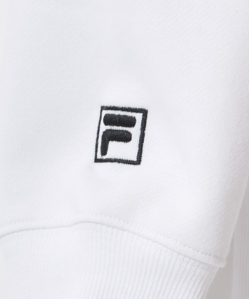 FILA(フィラ)の「FILA/フィラ 別注 オーバーサイズ 裏起毛 ロゴ ワンポイント刺繍 ハーフジップ スウェット トレーナー/長袖 トップス プルオーバー/レディース メンズ(スウェット・レディース・ネイビー/オートミール/ブルー系その他/ブラック/ブラック系その他/ホワイト・M/L/LL)」の17枚目の写真