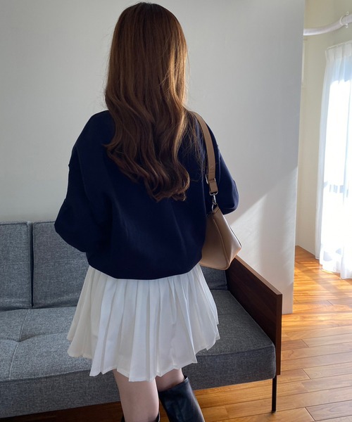 one after another NICE CLAUP（ワンアフターアナザーナイスクラップ）の「オーバーサイズアソートスウェット（スウェット・レディース・アイボリー/オートミール/イエロー/ネイビー・FREE）」の17枚目の写真